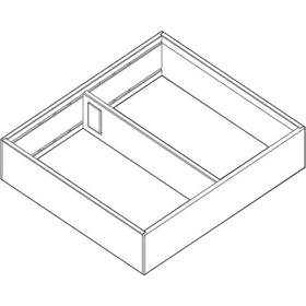 Blum AMBIA-LINE Steel Frame Series 3 Silk White Size: 270mm by W&B