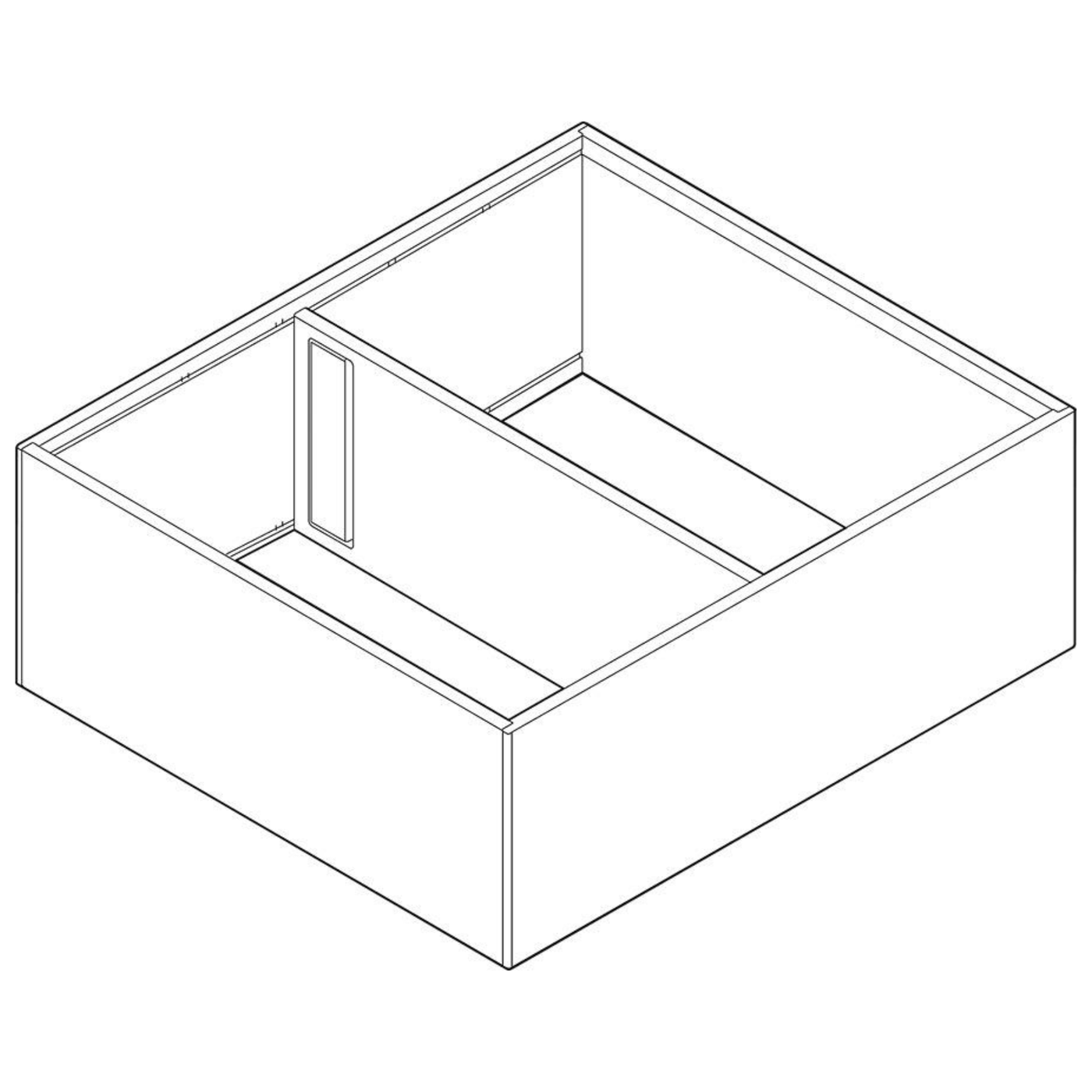 Blum AMBIA-LINE Steel Frame Series 5 Indium Grey Size: 270mm by W&B