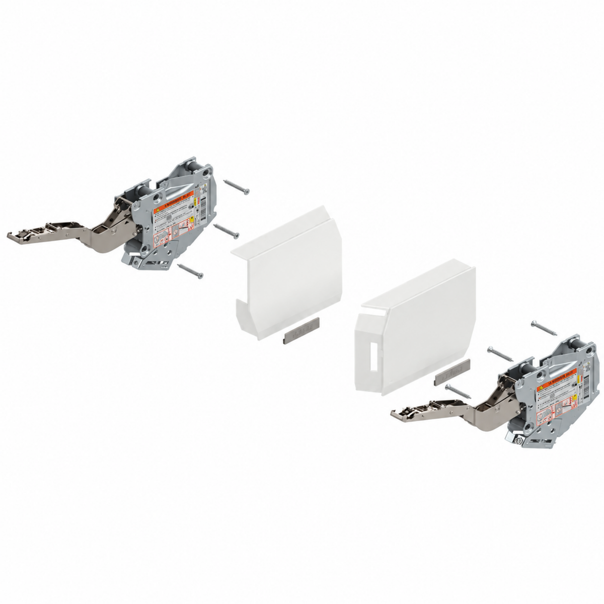Blum AVENTOS Overhead Stay HK-S Lift Mechanism Set with BLUMOTION in White. Power Factor: 960 - 2215. Cabinet height to maximum of 600mm 20K2E00 by W&B