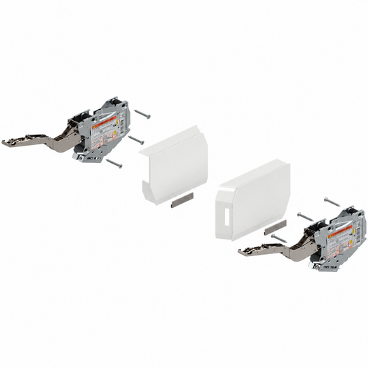 Blum AVENTOS HK-S TIP-ON lift mechanism set in White for cabinets up to 600mm
