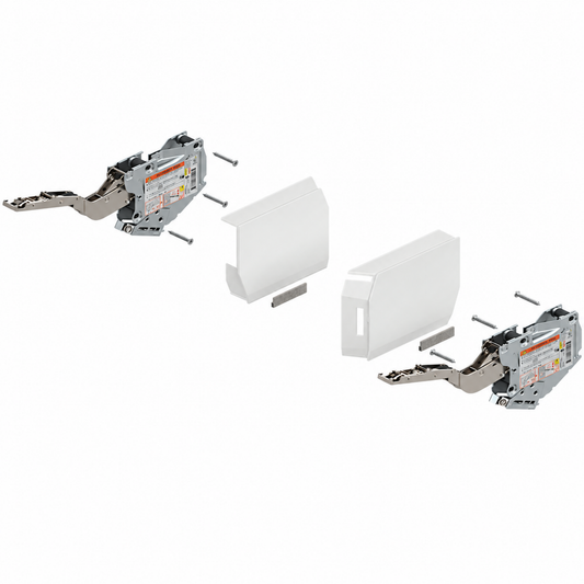 Blum AVENTOS HK-S TIP-ON lift mechanism set in White for cabinets up to 600mm