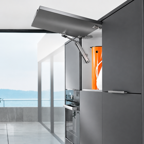 Blum AVENTOS HK-XS stay lift, lift mechanism, Power Factor = 800 -1600 TIP-ON by W&B