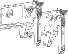 Blum AVENTOS HK top Lift Mechanism Set Power Factor 1730 - 5200 Fixing Method Chipboard Screws with Built in Positioning Template Compatible with SERVO-DRIVE by W&B