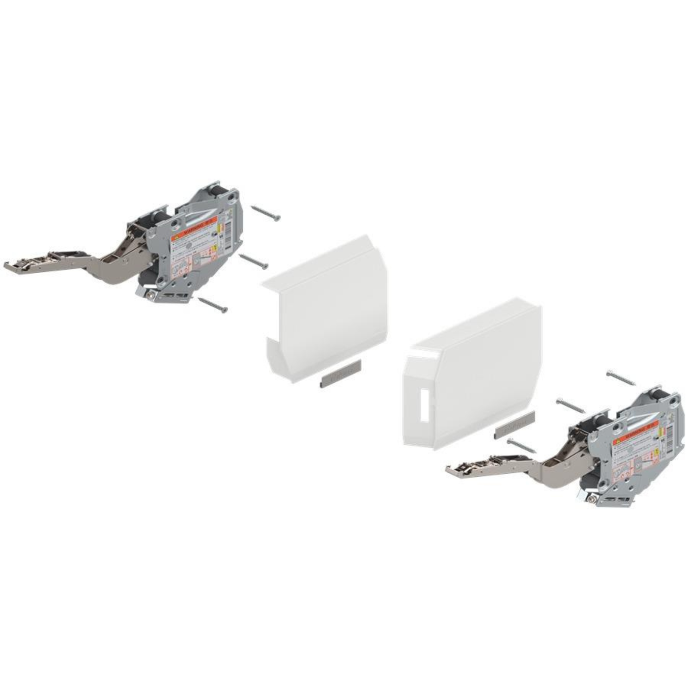 Blum AVENTOS Overhead Stay HK-S Lift Mechanism Set with TIP-ON in White Power Factor 400 - 1000 Cabinet height to a maximum of 600mm by W&B