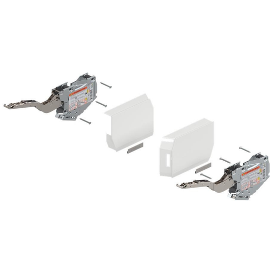 Blum AVENTOS HK‑S overhead stay lift mechanism set with BLUMOTION silk white 400–1000 power factor 20K2C00‑06