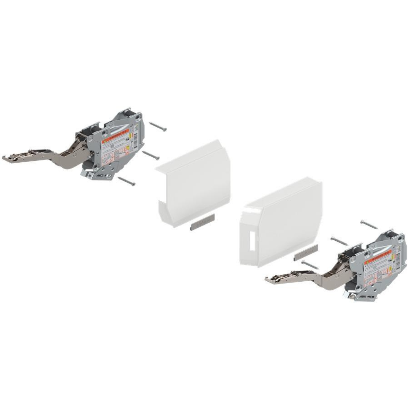 Blum AVENTOS Overhead Stay HK-S Lift Mechanism Set with TIP-ON in White Power Factor 220 - 500 Cabinet height to a maximum of 600mm by W&B