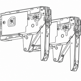 Blum AVENTOS HK top Lift Mechanism Set Power Factor 1730 - 5200 Fixing Method Pre-Mounted System Screws for Pre Drilled Holes Compatible with SERVO-DRIVE by W&B