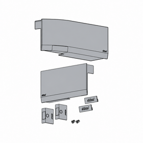 Blum AVENTOS Overhead Stay HK Top Cover Plate Compatible with SERVO-DRIVE in Dark Grey by W&B