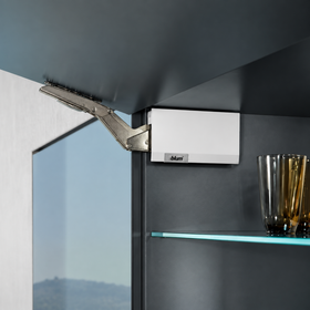 Blum AVENTOS HK top stay lift cover cap set in Silk White. Left & Right by W&B