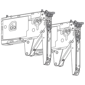 Blum AVENTOS HK top Lift Mechanism Set. Power Factor: 420 - 1610. Fixing Method: Chipboard Screws with Built in Positioning Template Compatible with SERVO-DRIVE by W&B