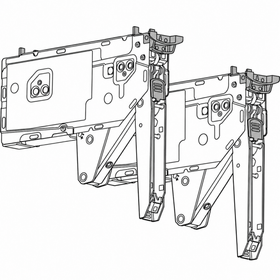 Blum AVENTOS HK top Lift Mechanism Set Power Factor 3200 - 9000 Fixing Method Chipboard Screws with Built in Positioning Template Compatible with SERVO-DRIVE 22K2900SD by W&B