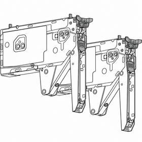 Blum AVENTOS HK top Lift Mechanism Set Power Factor 1730 - 5200 Fixing Method Chipboard Screws with Built in Positioning Template Compatible with SERVO-DRIVE 22K2700SD by W&B