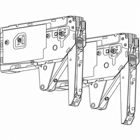 Blum AVENTOS HK top Lift Mechanism Set. Power Factor 3200 - 9000 Fixing Method Pre-Mounted System Screws for Pre Drilled Holes Compatible with SERVO-DRIVE 22K2910SD by W&B