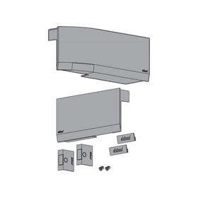 Blum AVENTOS Overhead Stay HK Top Cover Plate Compatible with SERVO-DRIVE in Dark Grey by W&B