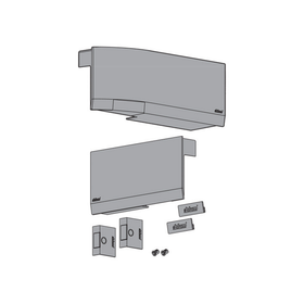 Blum AVENTOS Overhead Stay HK top Cover Plate Compatible with SERVO-DRIVE in Silk White by W&B