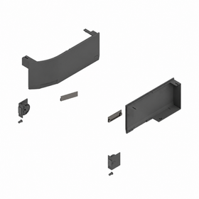 Blum AVENTOS Overhead Stay HK Top Cover Plate Compatible with SERVO-DRIVE in Dark Grey by W&B