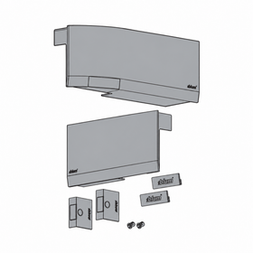 Blum AVENTOS Overhead Stay HK top Cover Plate Compatible with SERVO-DRIVE in Light Grey by W&B