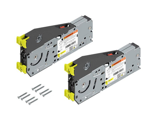 Blum AVENTOS HL Top lift mechanism 22L2500 by Wilson and Bradley, SERVO‑DRIVE compatible lift system with chipboard screw positioning for overhead cabinets up to 580 mm