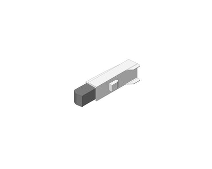 Blum BLUMOTION adapter plate 971A05E0, screw‑on hinge‑side soft‑close accessory for cabinet doors with nickel‑plated zinc finish