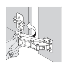 Blum CLIP top BLUMOTION 110° EXPANDO T hinge. Full Overlay by W&B