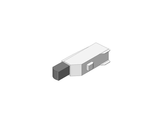 Blum BLUMOTION clip-on soft-close mechanism 973A0600 for standard hinge half overlay, nylon and metal cabinet door closer