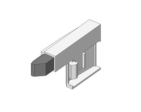 Blum BLUMOTION clip‑on soft‑close unit 973A6000 for 170° wide angle overlay and half overlay hinges, nickel‑plated cabinet door closer accessory