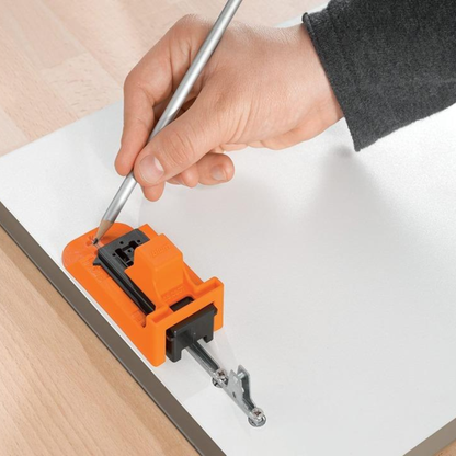 Blum CABLOXX positioning template for Legrabox 65 front locking bracket, precise installation tool for drawer systems, by Wilson and Bradley