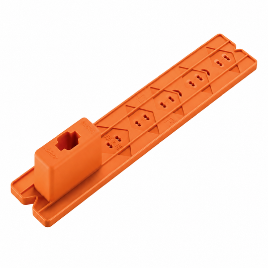 Blum CABLOXX positioning template for TANDEMBOX front locking bracket 65.0803