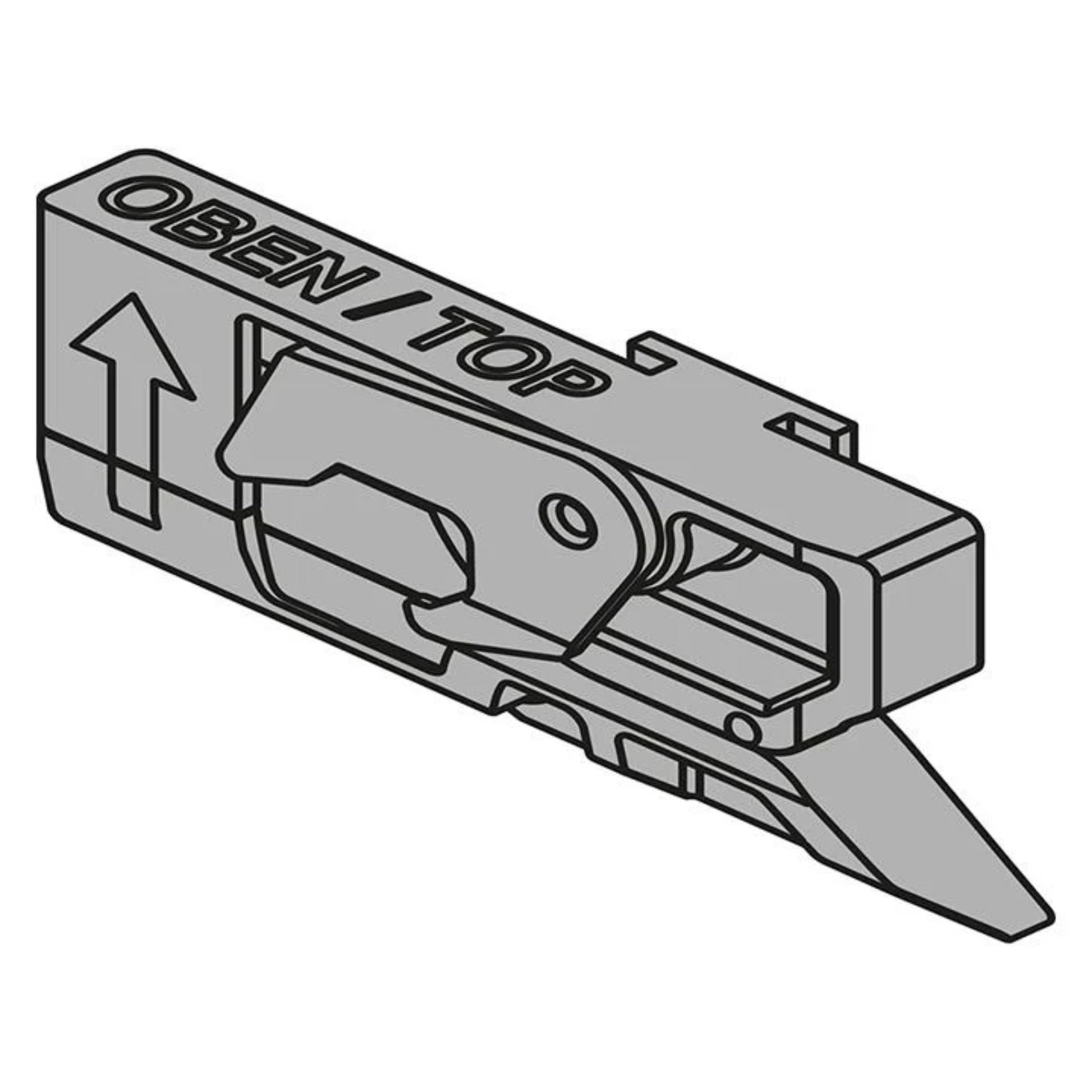 Blum CABLOXX right locking unit Z80-000V black nylon drawer lock for furniture security system
