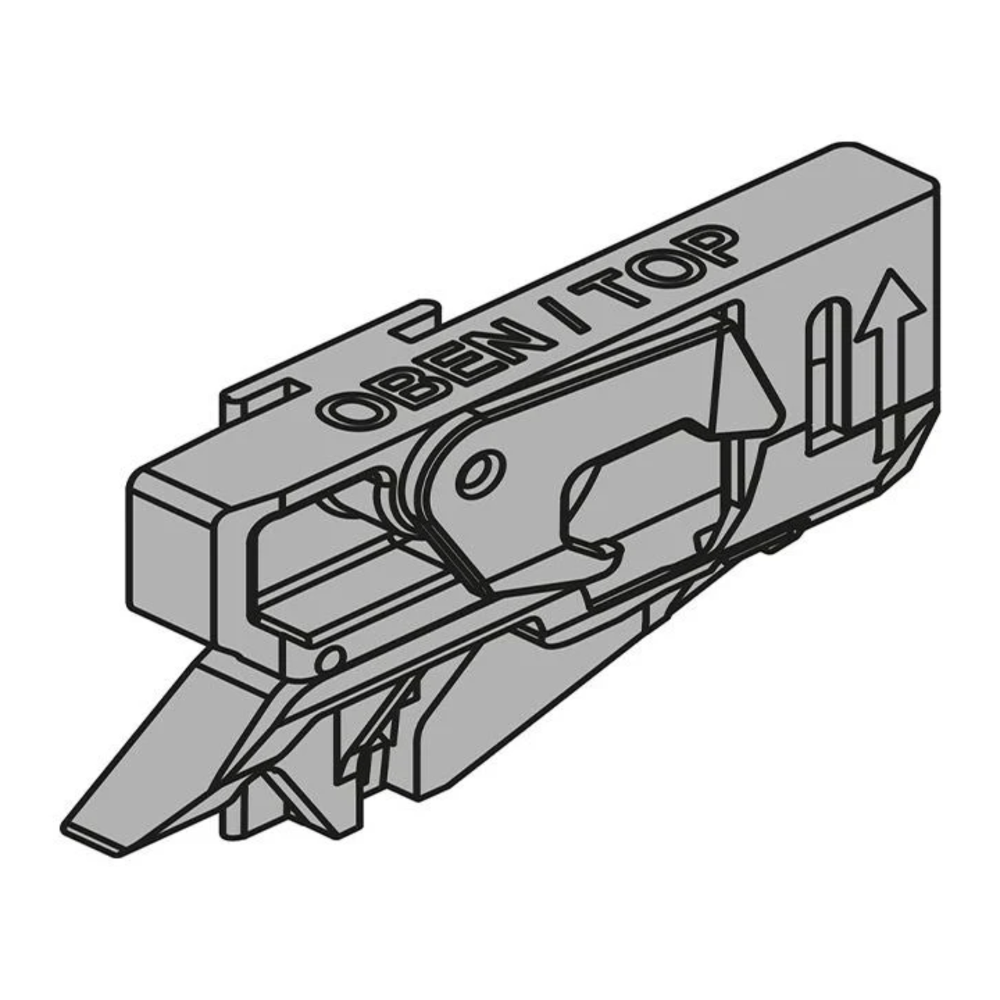 Blum CABLOXX right locking unit Z80-000V black nylon drawer lock for furniture security system