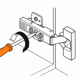 Blum CLIP Standard Hinge 100 Degree Full Overlay Boss Knock-In by W&B