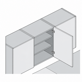 Blum CLIP Standard Hinge 100 Degree Full Overlay Boss Knock-In by W&B