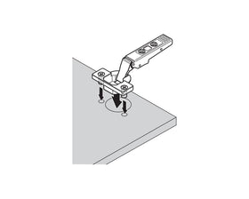 Blum CLIP top Standard Hinge 107 Degree Half Overlay Boss Knock-In by W&B