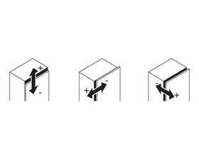 Blum CLIP top Angled Hinge. 45°. Unsprung Hinge, Full Overley. Boss: Screw-On 78T3558 by W&B