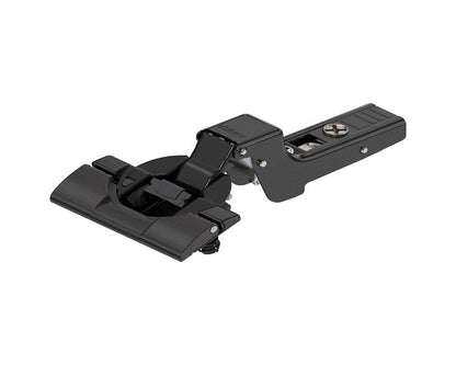 Blum 71B3790 CLIP Top BLUMOTION Standard 110° Hinge Inset Application in Onyx Black for cabinet doors
