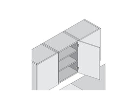 Blum CLIP top Standard Hinge 120 Degrees. Unsprung, Screw-On 70T5550.Tl *For Use with AVENTOS* by W&B