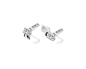 Blum CLIP top Standard Hinge 107 Degree Inset Application Boss INSERTA by W&B