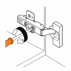 Blum CLIP top Standard Hinge 107 Degree Inset Application Boss Knock-In by W&B