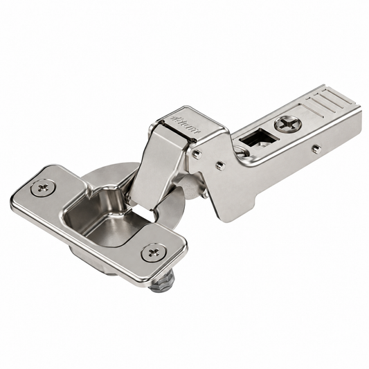 Blum CLIP top 107° inset cabinet hinge with knock-in boss 75T1780 for cabinet door installation
