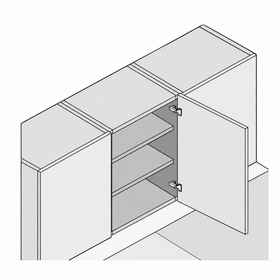 Blum CLIP top Standard Hinge 120 Degree Full Overlay Boss INSERTA by W&B
