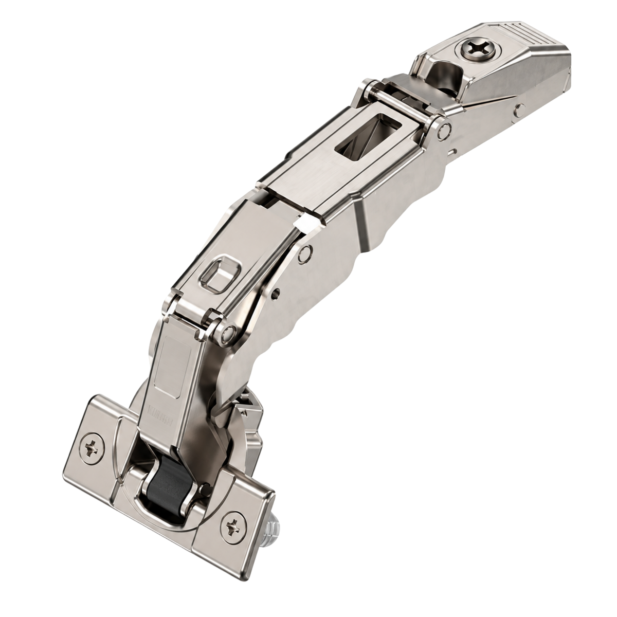 Blum CLIP top wide angle hinge for 0-protrusion 155° hinge. Overlay Application. Boss: Knock-on. Spring. 71T7580 ** Not compatible with BLUMOTION attachment ** by W&B