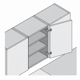 Blum CLIP top Wide Angle Hinge 170 Degree Full Overlay Boss Knock-In by W&B