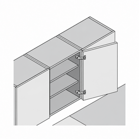 Blum CLIP top Wide Angle Hinge 170 Degree. Full Overlay. Boss: Screw-On by W&B