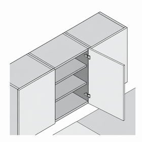 Blum CLIP top Wide Angle Hinge 170 Degree Half Overlay Boss Knock-In by W&B