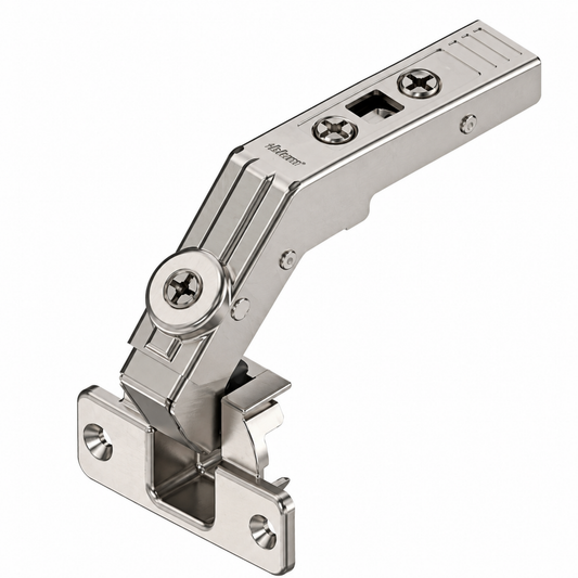 Blum CLIP top 60° bi-fold cabinet hinge with screw-on boss 79T8500 for overlay cabinet doors