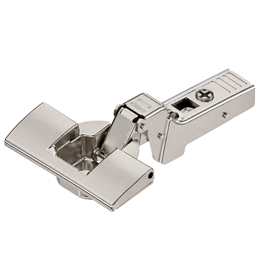 Blum CLIP top 95° half overlay profile cabinet hinge with INSERTA boss 71T9690B
