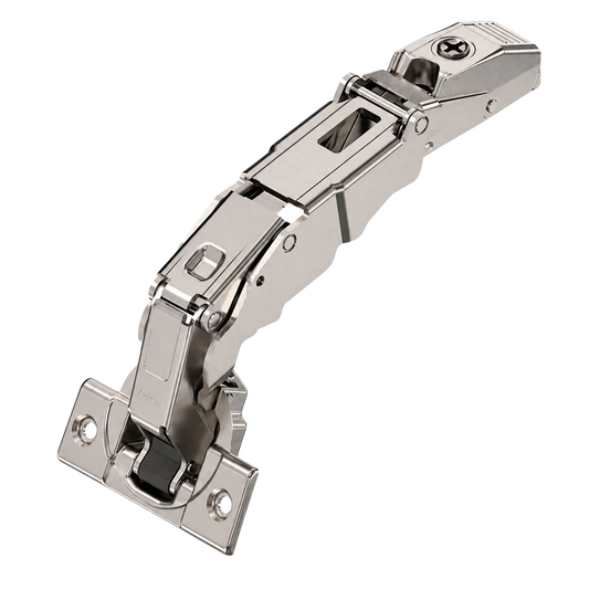 Blum CLIP top 95° profile cabinet door hinge with half overlay and screw-on boss
