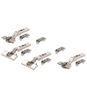 Blum CLIP top Centre Hinge Set For AVENTOS Overhead Stay Bi-Fold Lift Systems 134 Degree, Unsprung. Boss: Knock-In Includes 4 hinges & 6 plates by W&B