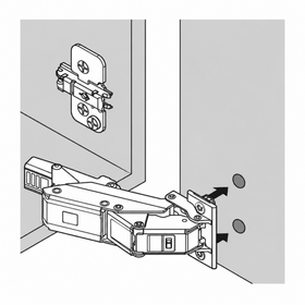 Blum CLIP top BLUMOTION 110° EXPANDO T hinge. Full Overlay by W&B