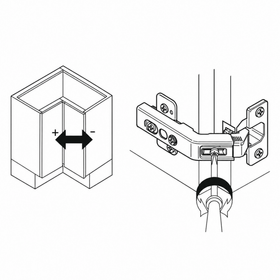 Blum CLIP top Bi-Fold Hinge 60 Degree Boss Knock-In by W&B